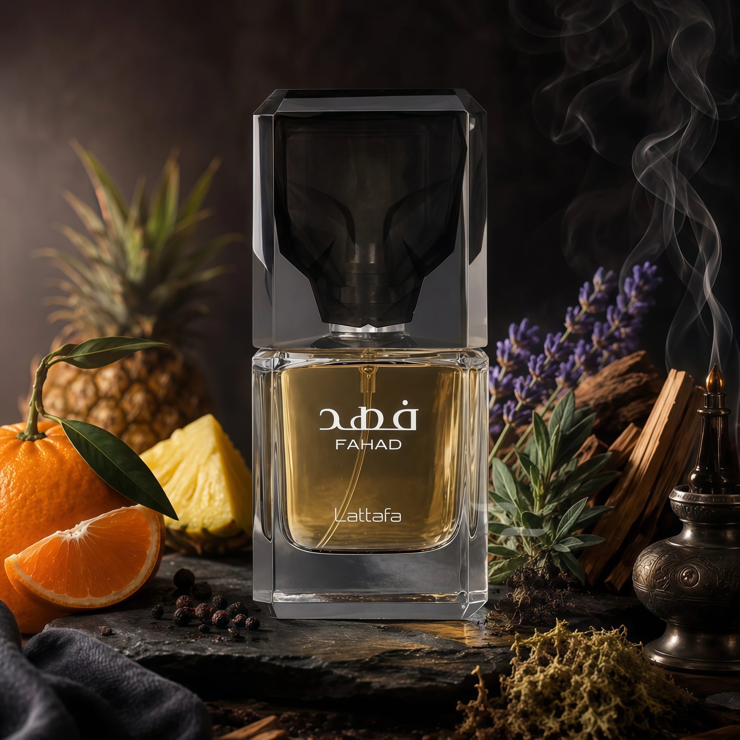 Fahad Eau de Parfum Hombre 100 ml - Fragancia Cítrica Aromática y Amaderada para Hombres Elegantes y Sofisticados