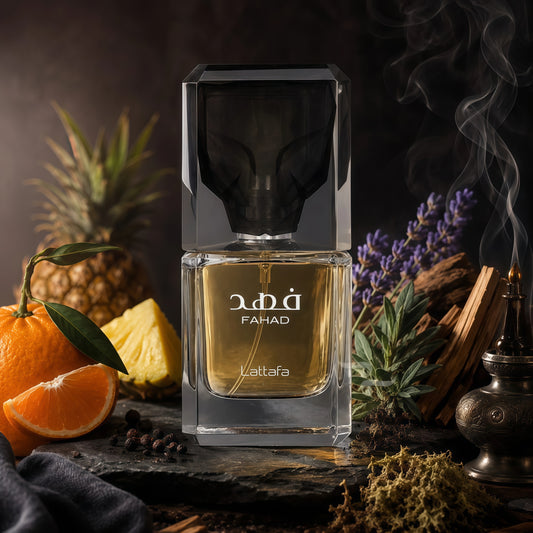 Fahad Eau de Parfum Hombre 100 ml - Fragancia Cítrica Aromática y Amaderada para Hombres Elegantes y Sofisticados