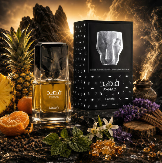 Fahad Eau de Parfum Hombre 100 ml - Fragancia Cítrica Aromática y Amaderada para Hombres Elegantes y Sofisticados
