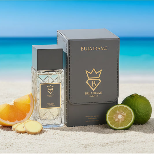 Bujairami Psycho Extrait de Parfum Hombre 100 ml Fragancia Cítrica Fresca y Vibrante para Uso Diario y Estaciones Cálidas