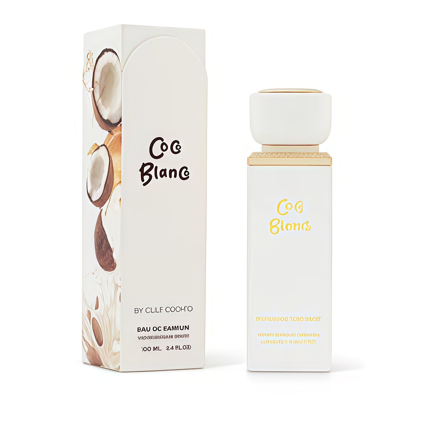 CoCo Blanco Eau de Parfum 100ml Unisex Fragancia Dulce Cremosa y Envolvente con Notas de Coco Caramelo y Mantequilla para Momentos Especiales