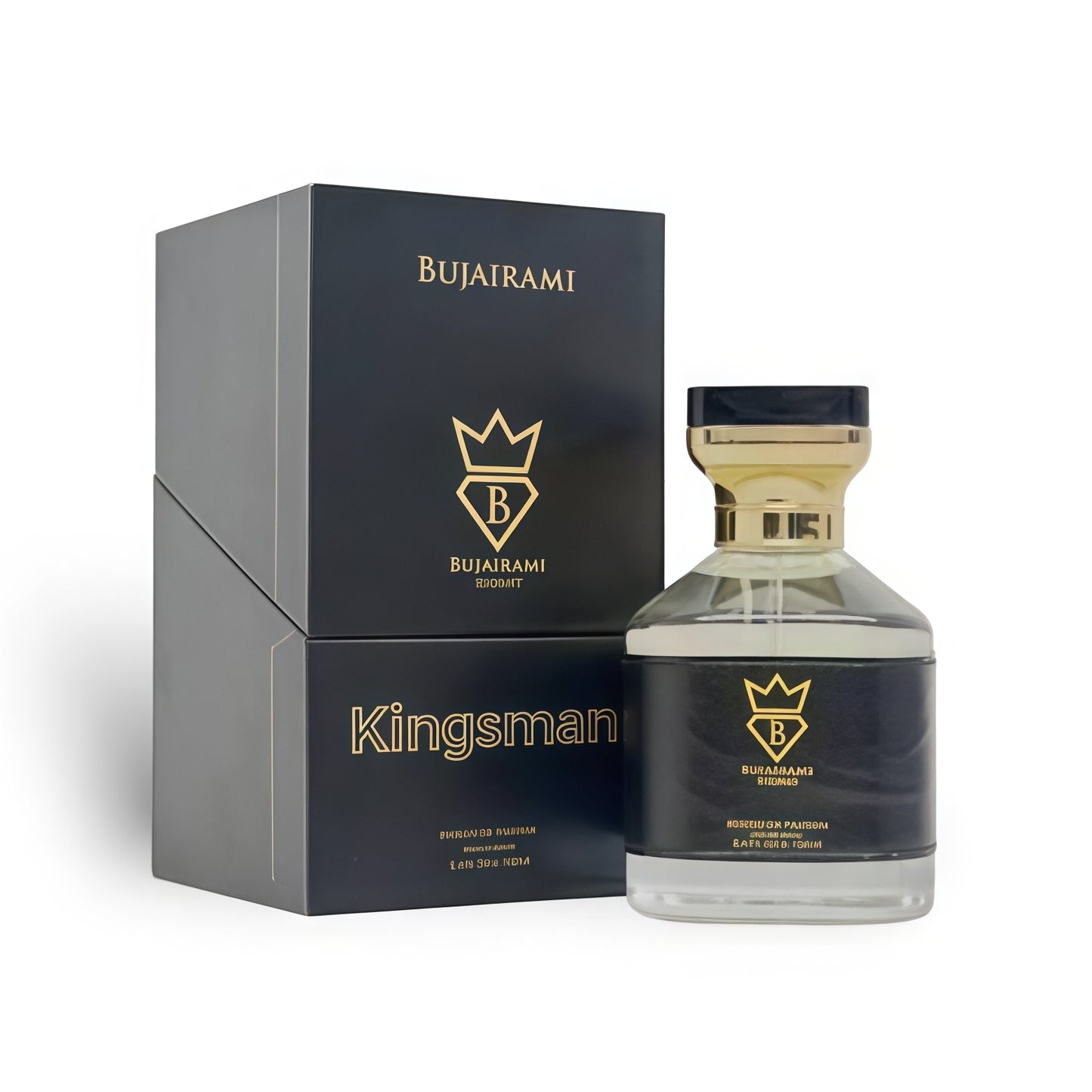 Bujairami Kingsman Extrait de Parfum 100ml Fragancia Unisex Afrutada Fresca y Amaderada con Bergamota y Piña para Ocasiones Especiales