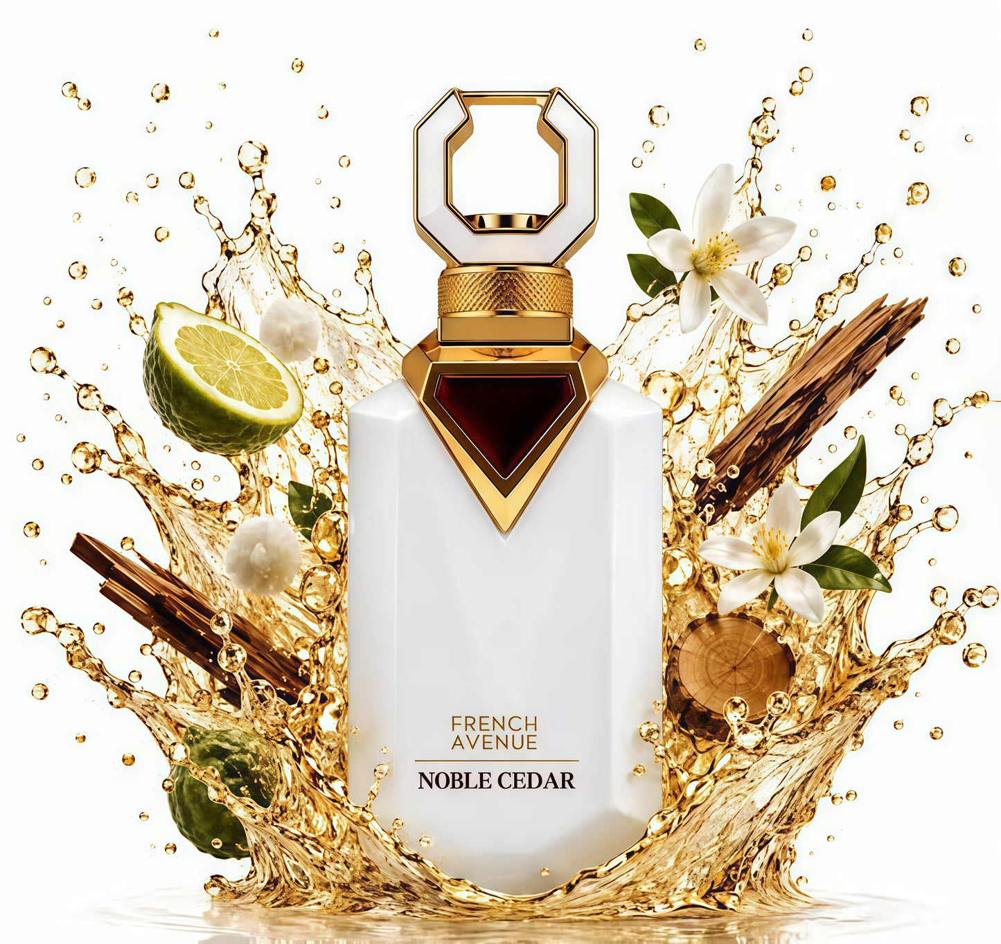 Noble Cedar Extrait de Parfum Unisex 100ml French Avenue Fragancia Cítrica Floral y Amaderada para Primavera y Verano
