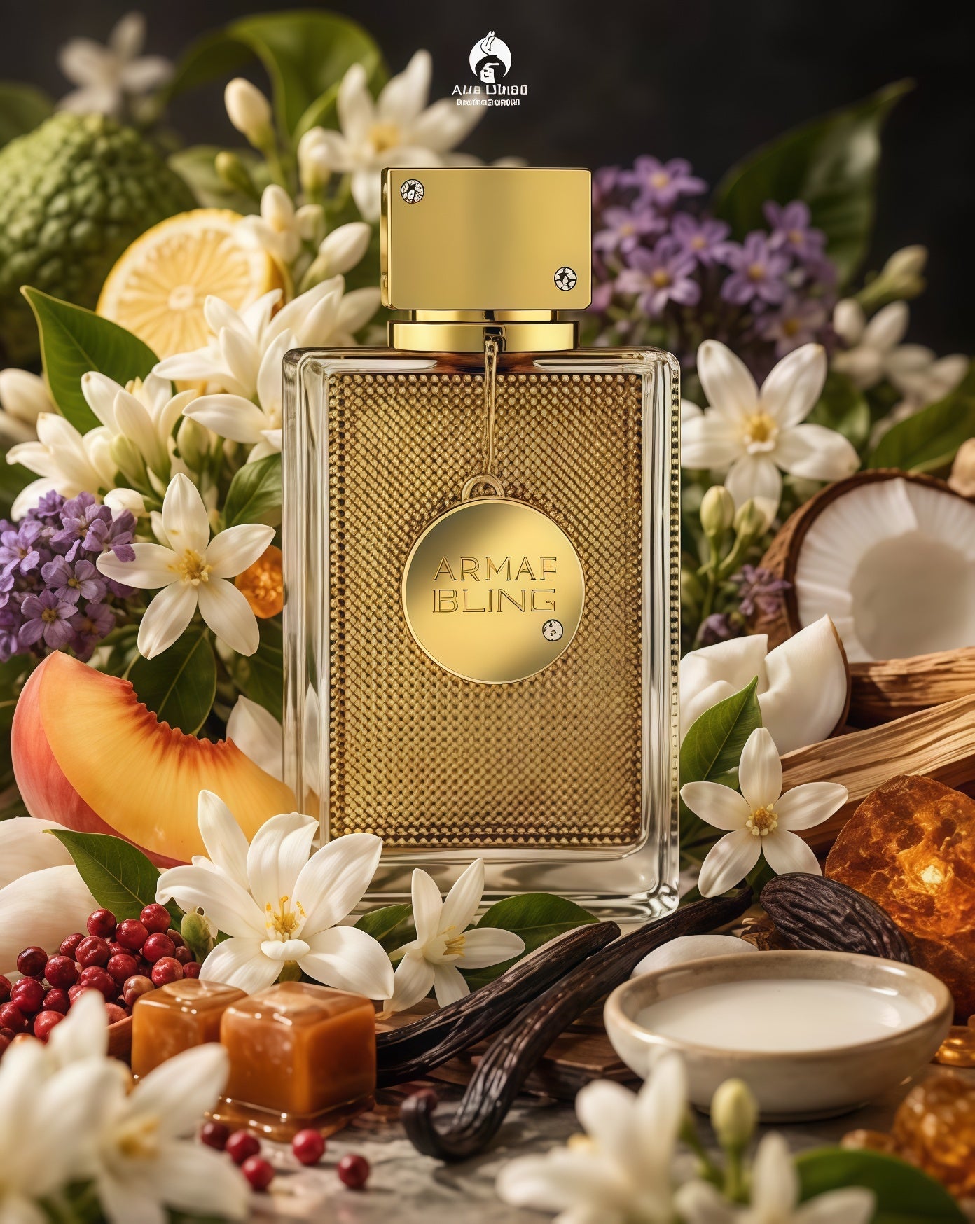 Club De Nuit Bling Gold 75ml Eau de Parfum Unisex Fragancia Elegante y Cremosa con Notas Cítricas Afrutadas y Gourmand Ideal para Ocasiones Especiales