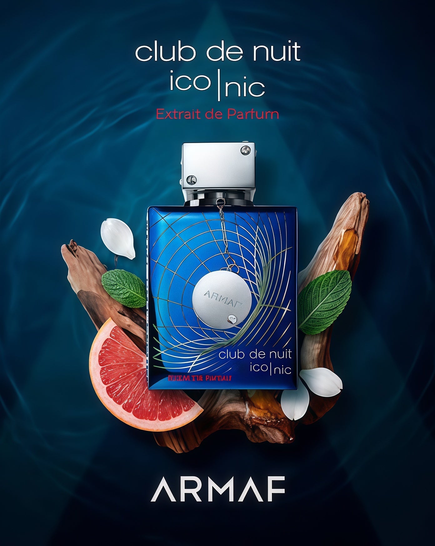 Armaf Club De Nuit Blue Iconic Extrait de Parfum 70ml Perfume Masculino Fresco Especiado y Amaderado para Hombre Moderno