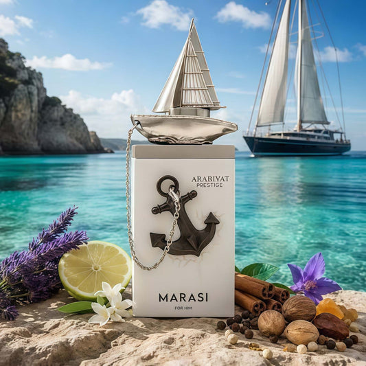 Marasi For Him Eau de Parfum Hombre 100 ml Fragancia Especiada Aromática y Amaderada para Hombres Elegantes y Sofisticados