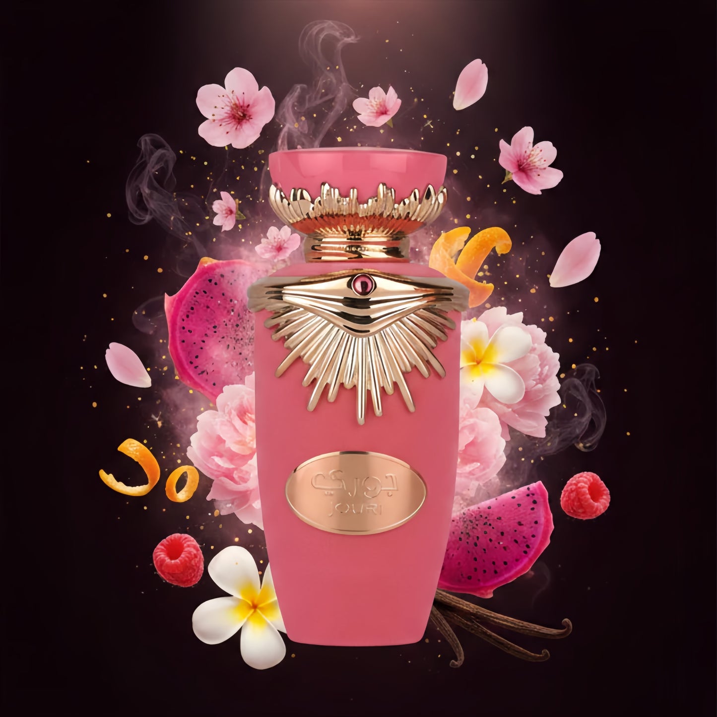 Jouri  de Lattafa Eau de Parfum para Mujeres Fragancia Floral Frutal Fresca y Dulce con Notas de Naranja Cereza y Pitahaya Perfumería Árabe Contemporánea 2026