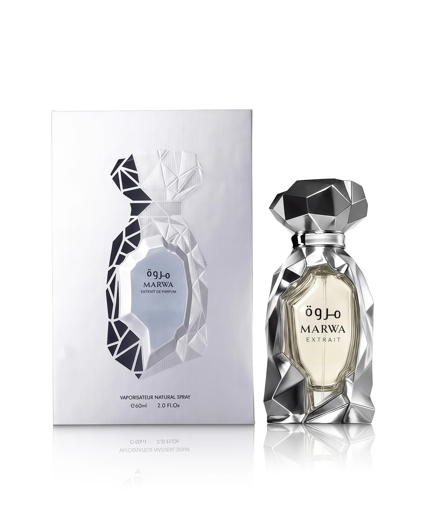 Marwa-Extrait de Parfum Hombre 60ml Fragancia Cítrica Aromática Amaderada e Incienso para Uso Diario y Ocasiones Especiales