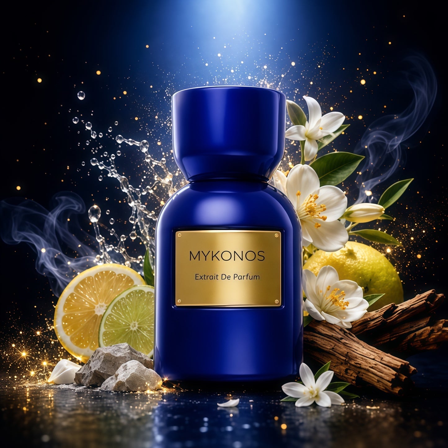 Mykonos Inception Extrait de Parfum Unisex 50ml Fragancia Cítrica Especiada y Amaderada para Ocasiones Especiales y Uso Diario