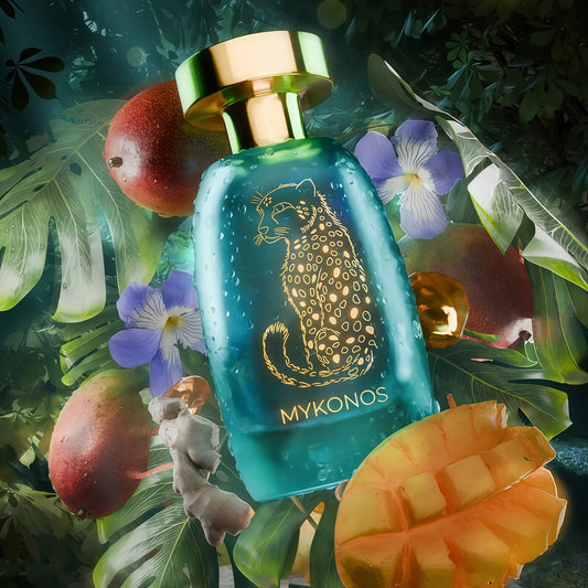 Mykonos Dreamscape Extrait de Parfum Unisex 100 ml Fragancia Frutal Gourmand y Amaderada para Uso Diario y Ocasiones Especiales