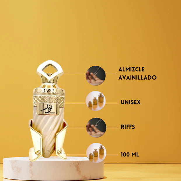 Noor Riffs | 100 ml -Perfume EDP para mujer y hombre  -dulce vainillado y cremoso
