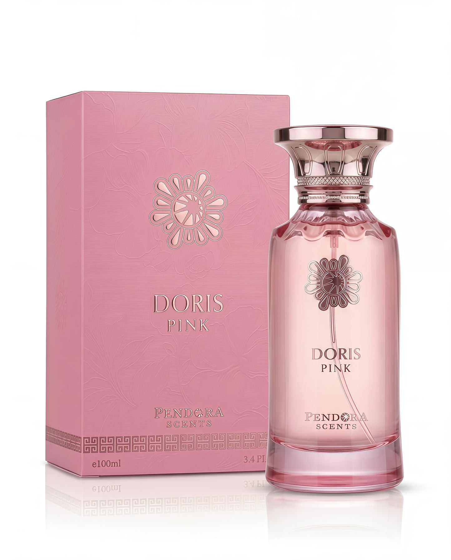 Pendora Scents Paris Corner Doris Pink Eau de Parfum 100 ml Fragancia Floral-Frutal Romántica y Dulce para Mujer con Notas de Rosa y Peonía