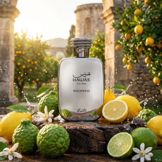 Rasasi Hawas Highness para Hombres Fragancia Oriental Floral con Notas de Cítricos y Ámbar Lanzada en 2026