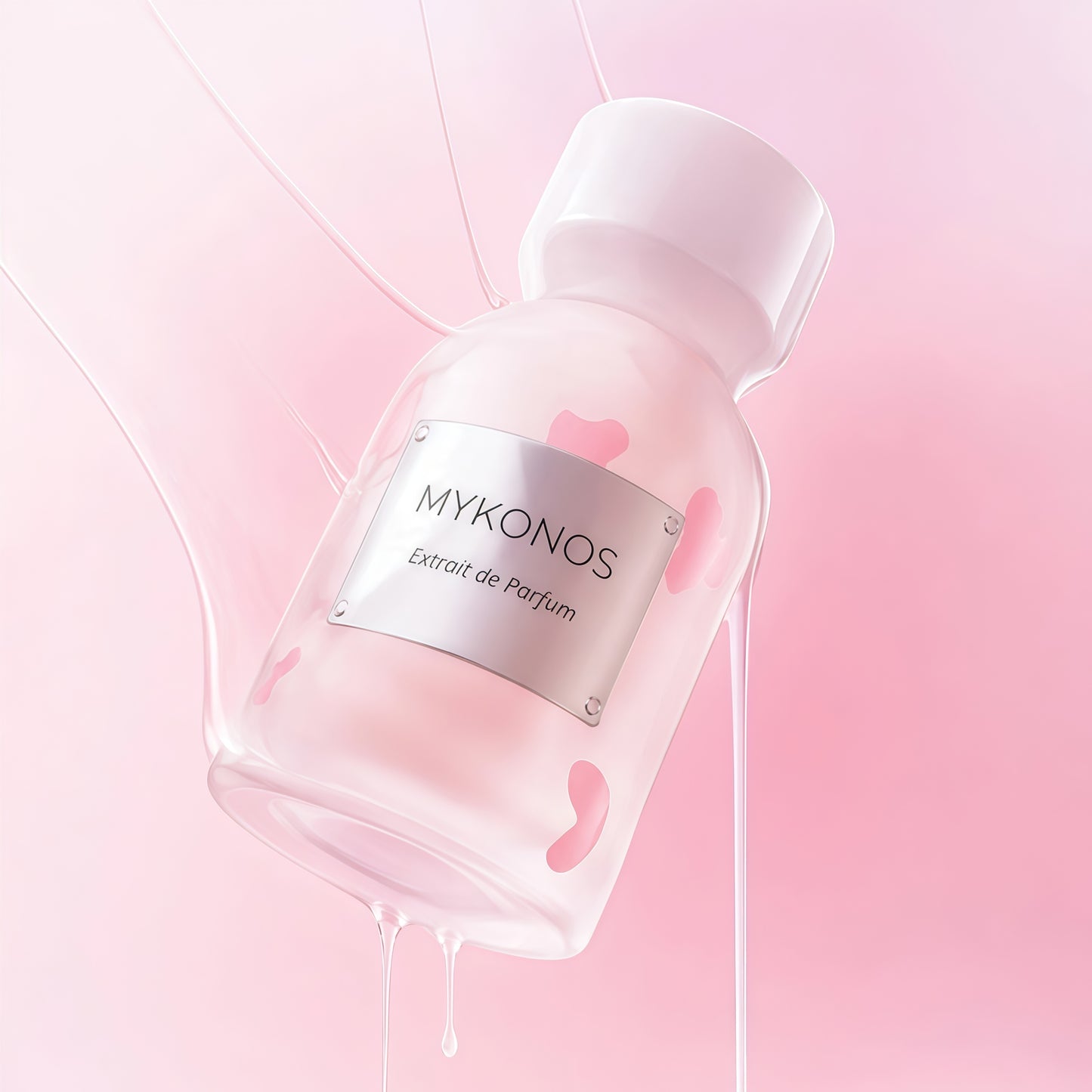 Mykonos Pink Drops Extrait de Parfum Unisex 50 ml Fragancia Gourmand Cremosa y Avainillada con Mermelada de Fresa y Vainilla