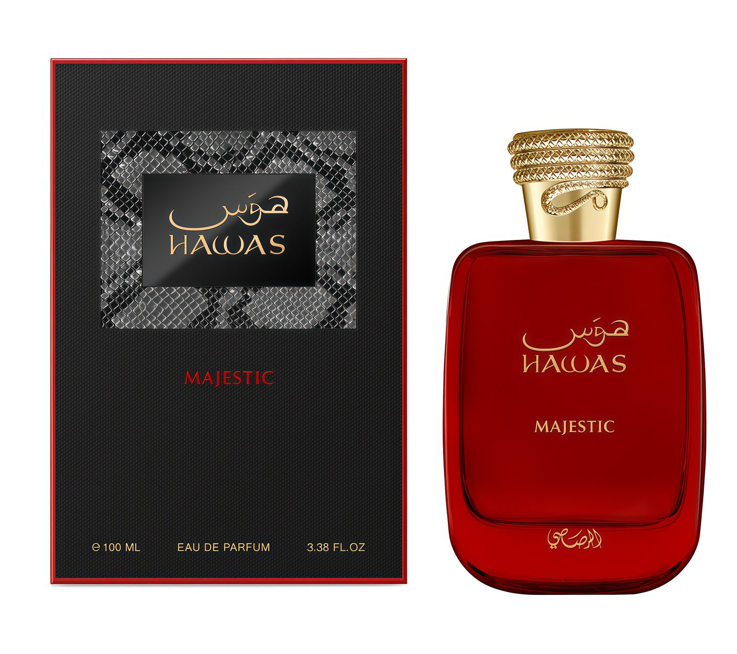 Hawas Majestic Eau de Parfum Unisex 100 ml Fragancia Cítrica Amaderada y Elegante para Uso Diario y Ocasiones Especiales