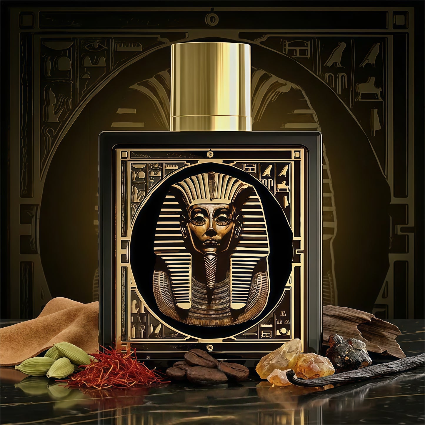 Rayhaan Pharaoh 100ml Perfume Unisex Intenso Oriental con Azafrán y Canela para Noches Elegantes y Eventos Especiales