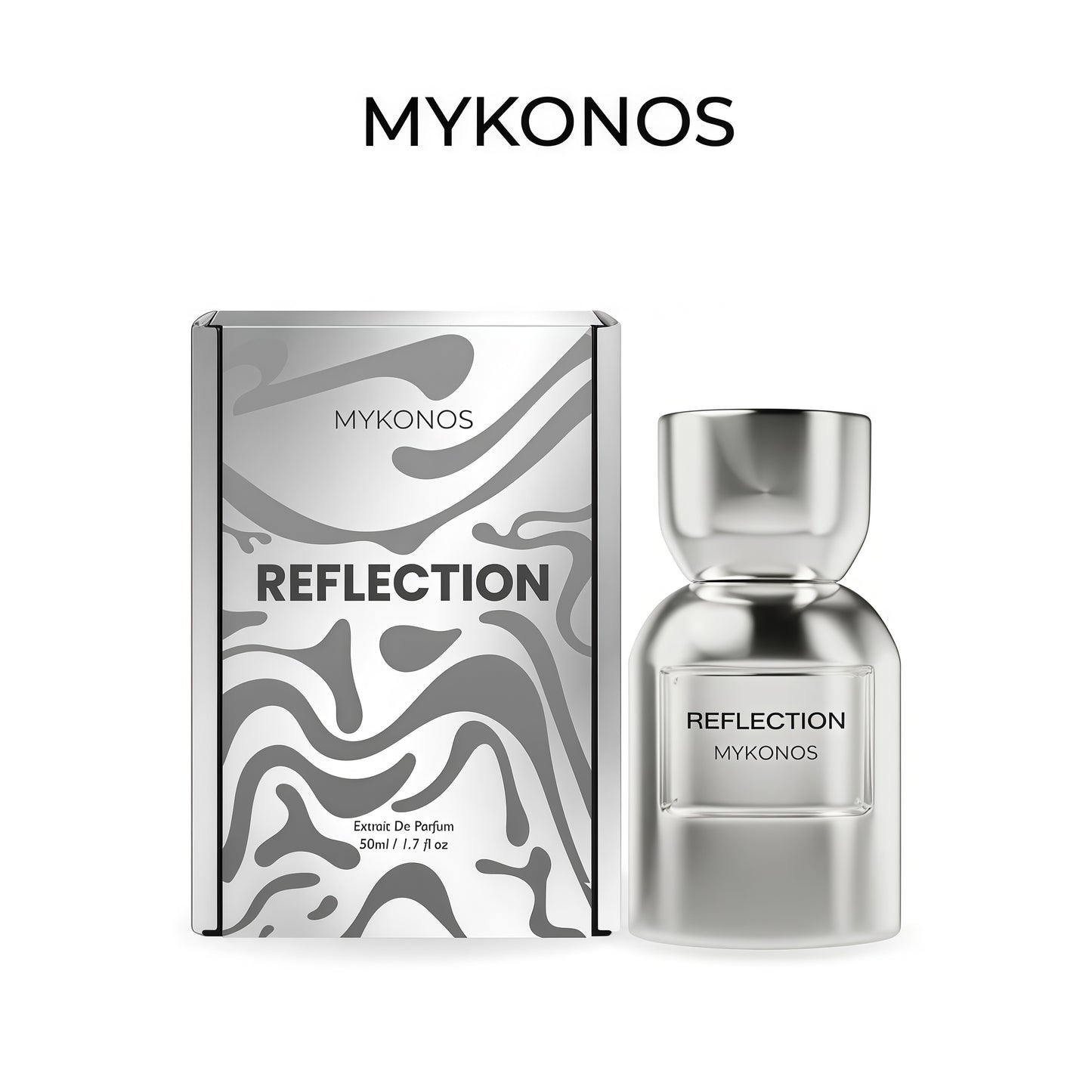 Mykonos Reflection 50 ml Extrait de Parfum Unisex Fragancia Cítrica Marina y Ambarada 100 ml Fresca Sofisticada y Contemporánea Eau de Parfum Unisex