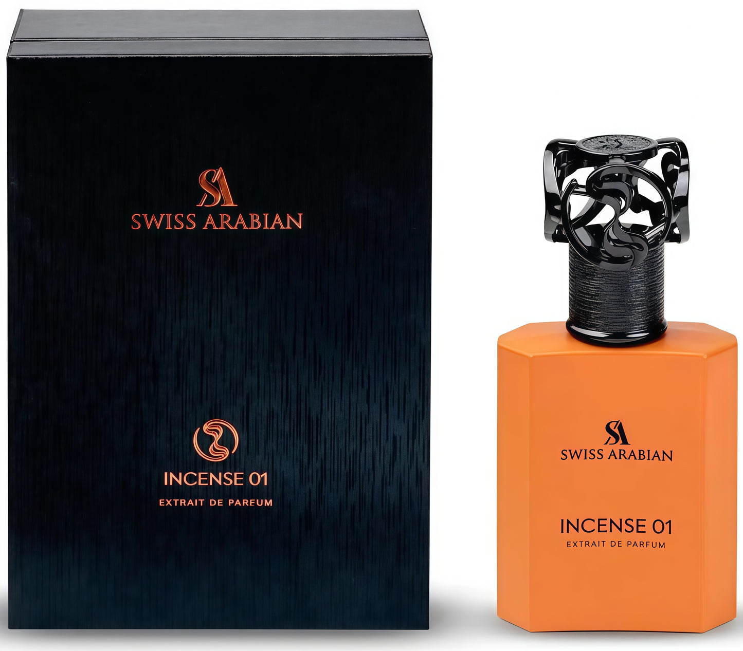 Swiss Arabian Incense 01 50ml Extrait de Parfum Unisex Fragancia Ambarada Amaderada Gourmand y Especiada con Olíbano Enebro y Vainilla