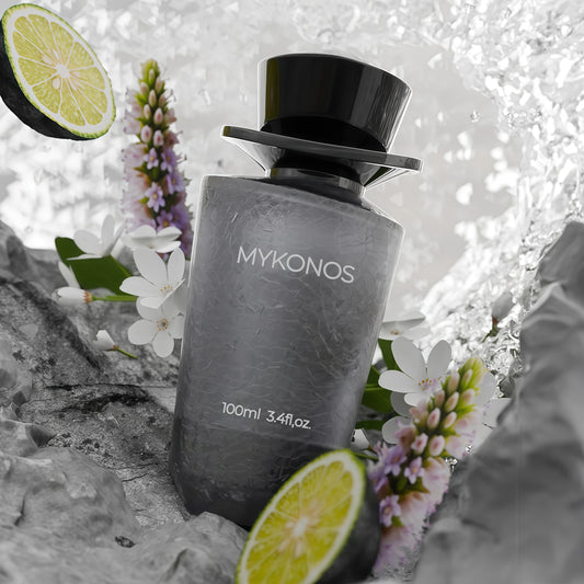 Mykonos Conquer Extrait de Parfum Unisex 100 ml Fragancia Cítrica Especiada y Ambarada para Uso Diario y Ocasiones Especiales